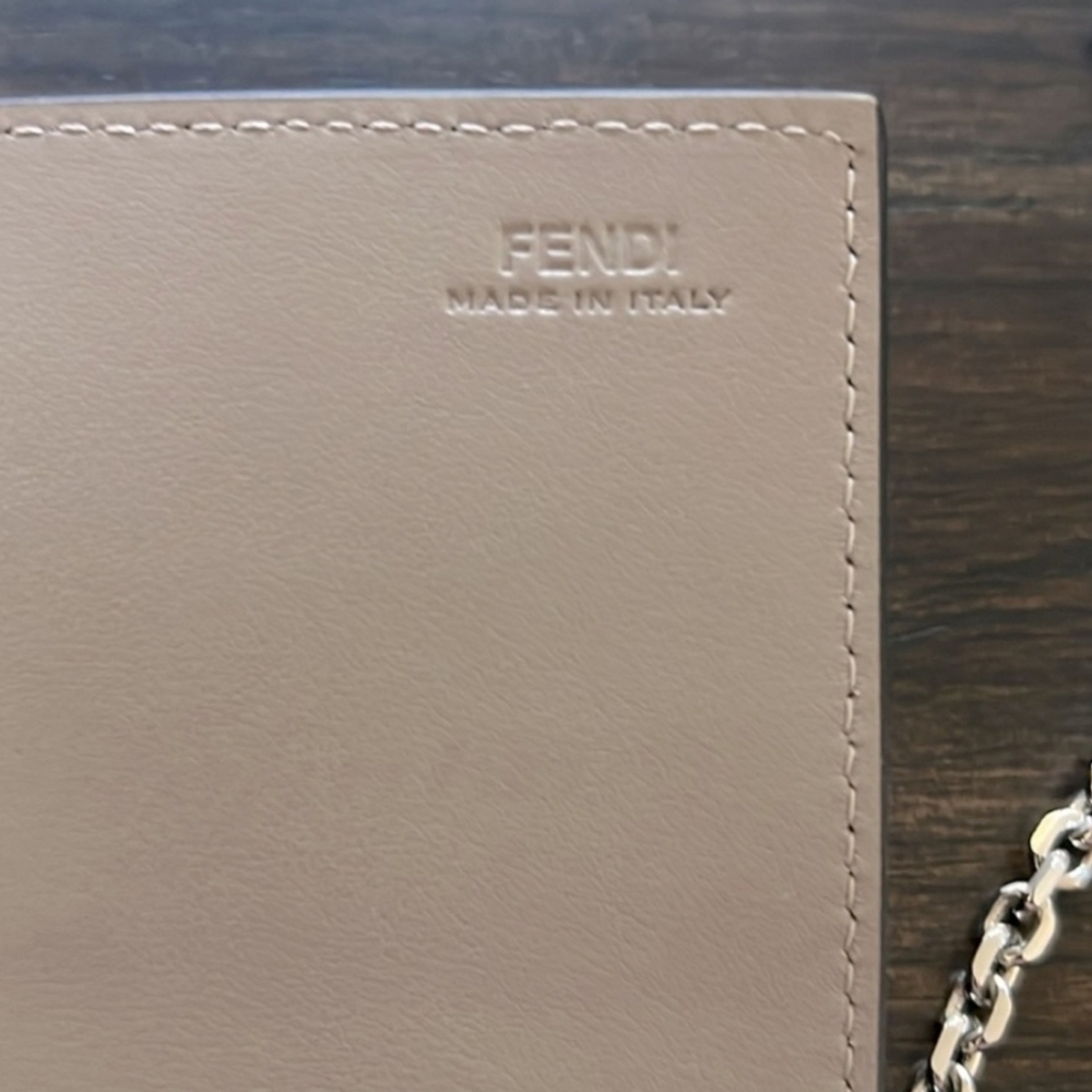 Fendi Tan Clutch with Chain Strap - Picture 4 of 12
